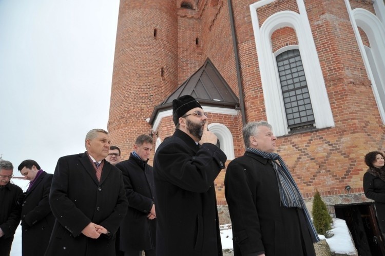 Supraśl. Bogdan Borusewicz w klasztorze