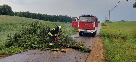 Burze w województwie podlaskim 11.07.2024 - skutki i utrudnienia