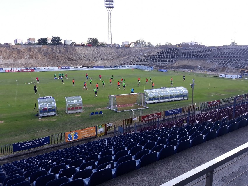 Budowa nowego stadionu Pogoni Szczecin - stan na 18 czerwca.