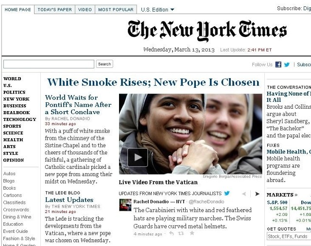 Portal gazety The New York Times