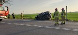 Dramatyczny wypadek na DK92 w Wielkopolsce. Jedna osoba trafiła do szpitala 