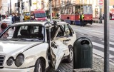 Wypadek na ul. Gdańskiej z udziałem tramwaju [ZDJĘCIA]