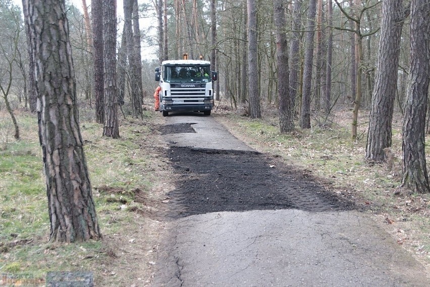 Tak wyglądał remont ścieżki rowerowej z Włocławka do jeziora...