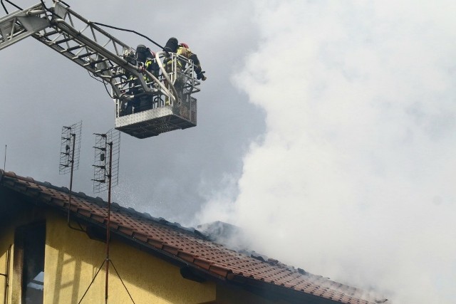 Pożar domu na Pawłowicach