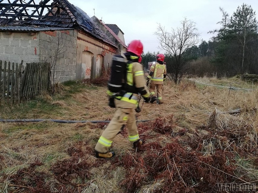 Przysiecz. Pożar samochodu w stodole. Strażacy bronili...