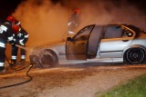 W Kobylnicy spłonął samochód. Interweniowała straż pożarna [zdjęcia] 