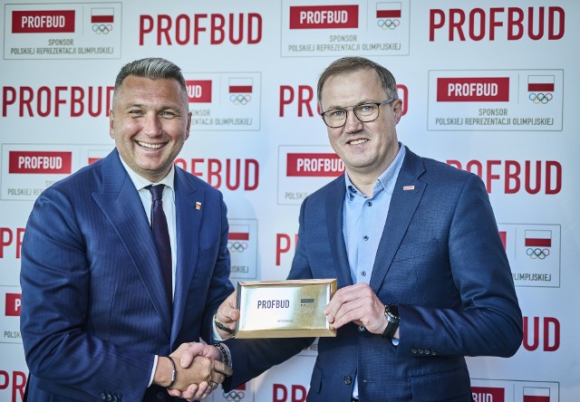 Radosław Piesiewicz prezes PKOl i Paweł Malinowski prezes zarządu PROFBUD