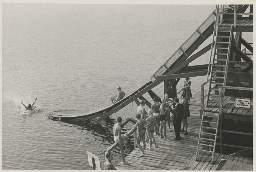 1948 rok. Kąpielisko Głębokie. Czy ktoś pamięta tę...