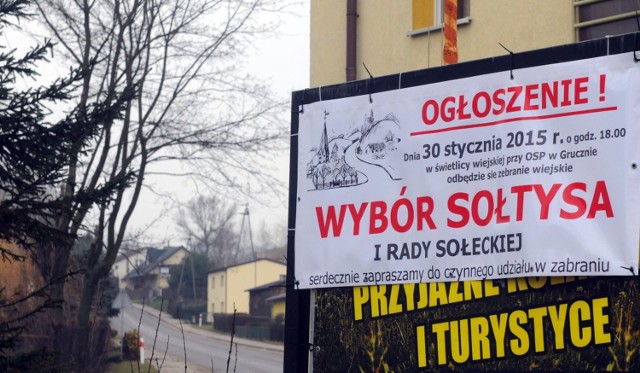 Żeby wybory sołtysa były możliwe, musi w nich uczestniczyć minimum 10 procent mieszkańców wsi, stąd ogłoszenie w Grucznie.