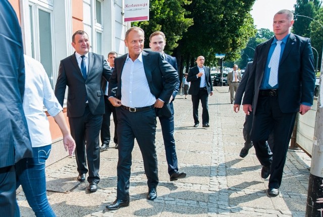 Wizyta Donalda Tuska w Koszalinie w lipcu ubiegłego roku.