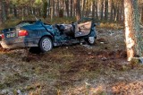 Kościerzyn: Wypadek na trasie Łubiana - Owsnice [FOTO]. Nie żyje pasażer
