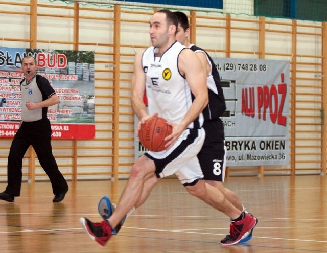 Piotr Barszcz tym razem był najskuteczniejszym zawodnikiem Sokoła.