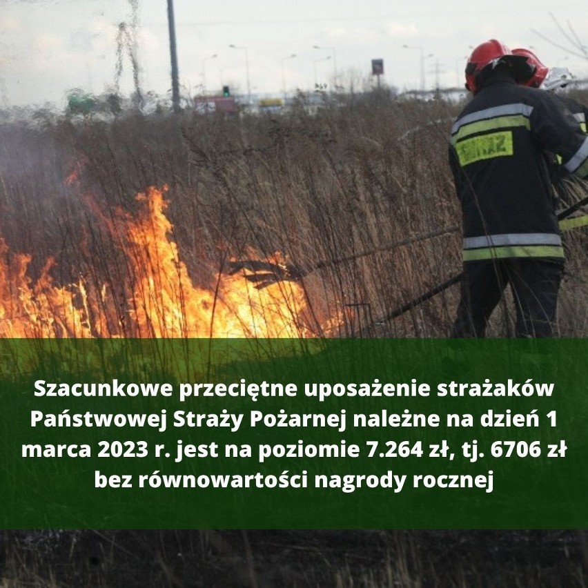 Takie są zarobki w straży pożarnej. Ile zarabiają strażacy w 2023 roku? Stawki, dodatki, premie, emerytura dal wszystkich stopni