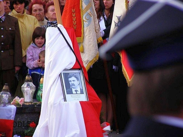 Łapianie uroczyście pożegnali tragicznie zmarłego marszałka Krzysztofa Putrę