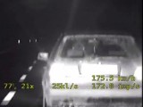 Uciekał przed policją z prędkością 170 km/h. Zatrzymał się w rowie (WIDEO)