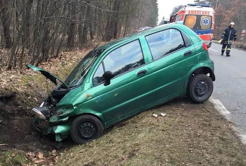 Wypadek na drodze Kolonowskie - Staniszcze Wielkie.