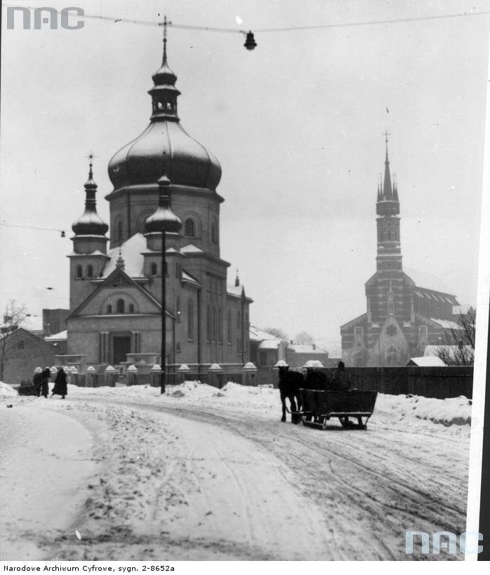 Lata 1939-1945 , Przemyśl. Cerkiew o.o. bazylianów i kościół...