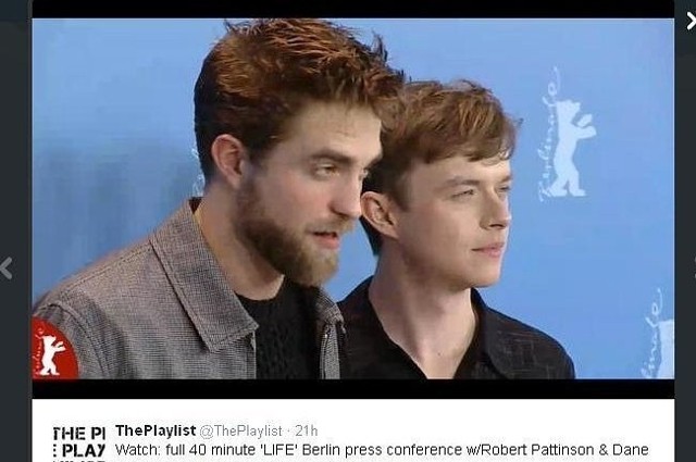 Robert Pattinson i Dane Haan (fot. screen z Twitter.com)
