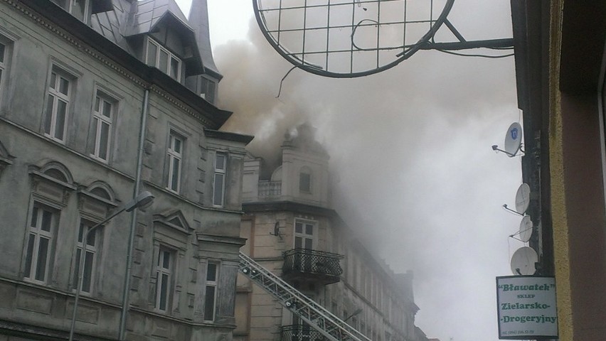 Pożar w Koszalinie przy ul. Modrzejewskiej.