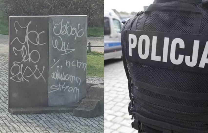Zniszczył pomnik Żołnierza Polskiego. Policja złapała go na gorącym uczynku
