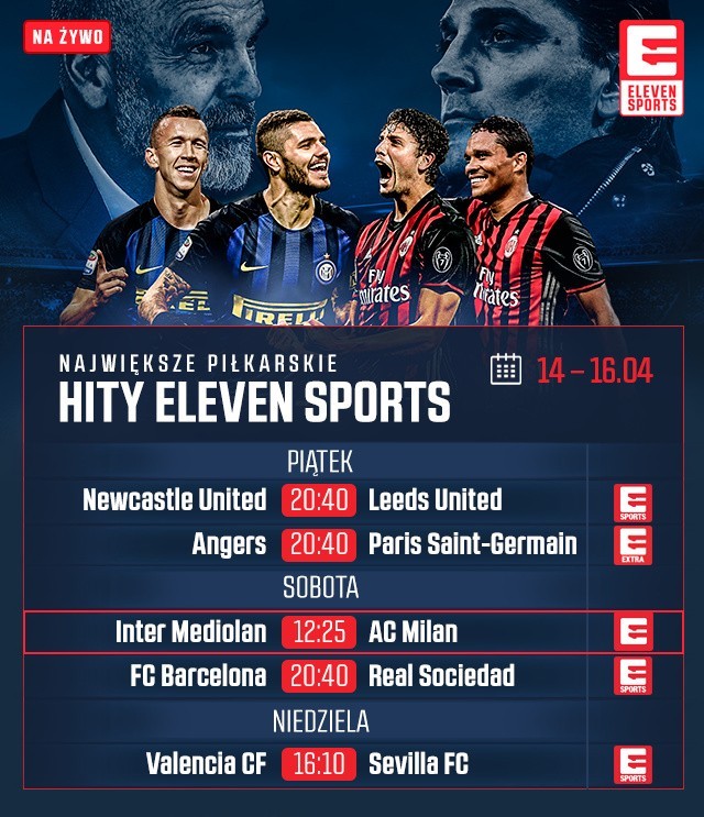 W sobotę odbędą się derby Mediolanu Inter - AC Milan