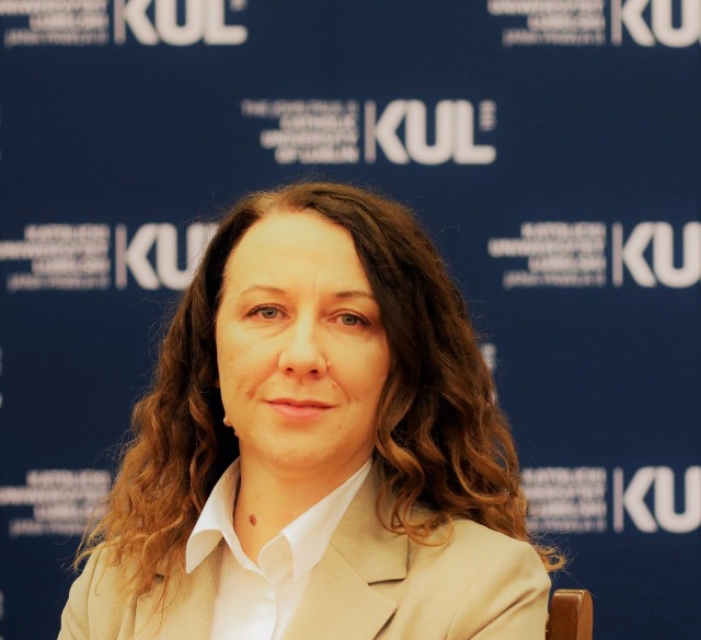 prof. Justyna Szulich-Kałuża, dyrektor Instytutu Dziennikarstwa i Zarządzania Katolickiego Uniwersytetu Lubelskiego Jana Pawła II.