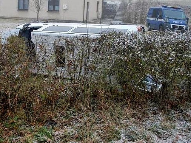 Wypadek busa w Ustjanowej Górnej.