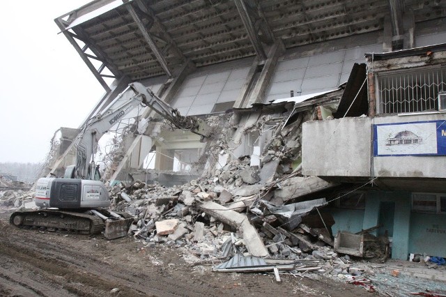 Trwa rozbiórka stadionu ŁKS-u