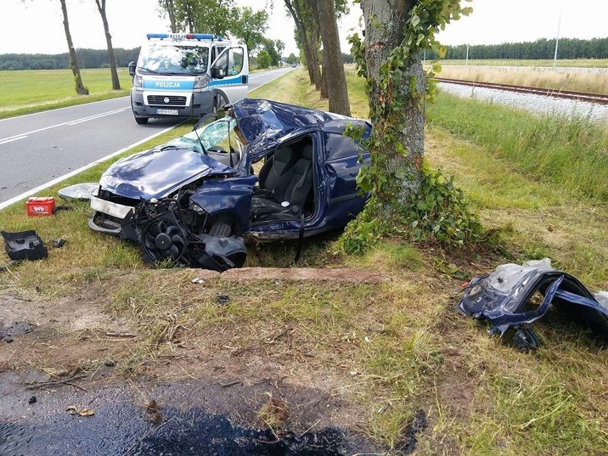 Wypadek na trasie Chorzele - Zaręby [ZDJĘCIA]