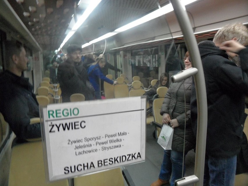 Ostatni pociąg na trasie Żywiec - Sucha Beskidzka