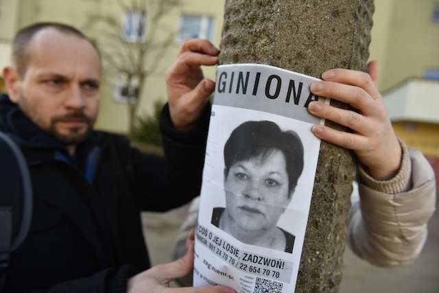 Zaginięcie pani Hanny Mari Gońna zdjęciach syn Andrzej Goń