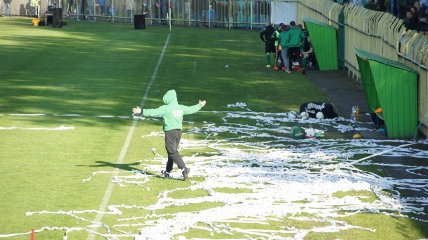 Zadyma na meczu Concordia Knurów - Ruch Radzionków