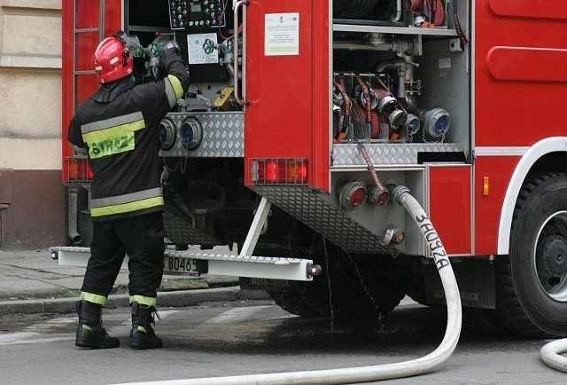 Pożar gasiło 5 zastępów straży pożarnej