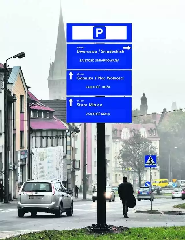 W Bydgoszczy pojawi się 26 tablic, które będą informować kierowców o dostępności miejsc parkingowych w poszczególnych częściach miasta
