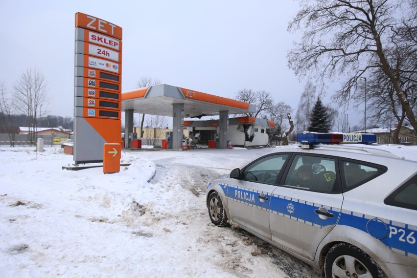 Wybuch na stacji paliw ZET w Sosnowcu....