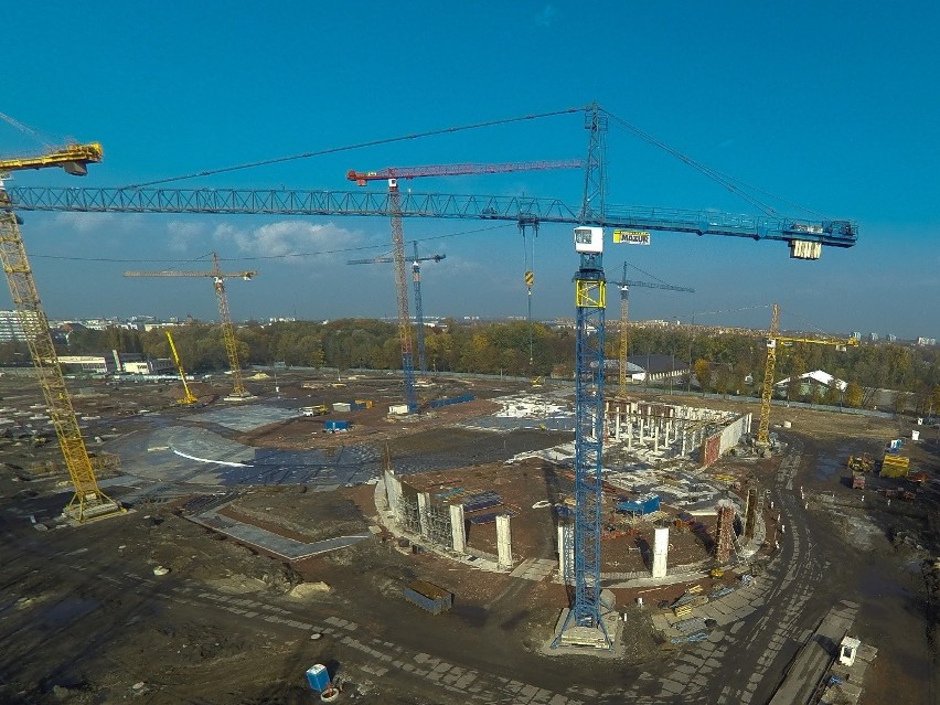 Hala Gliwice zamiast "Podium" [NAJNOWSZE ZDJĘCIA Z BUDOWY]