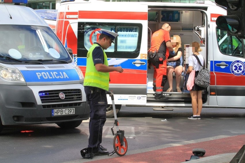 Wypadek przy Wroclavii. Osiem osób rannych, w tym dwie ciężko