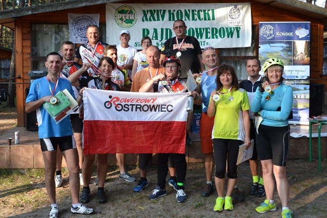 Reprezentacja rowerzystów z Ostrowca Świętokrzyskiego na metę dotarła bardzo zadowolona. Także dlatego, że udało jej się pokonać najdłuższą, a więc liczącą 180 kilometrów trasę.