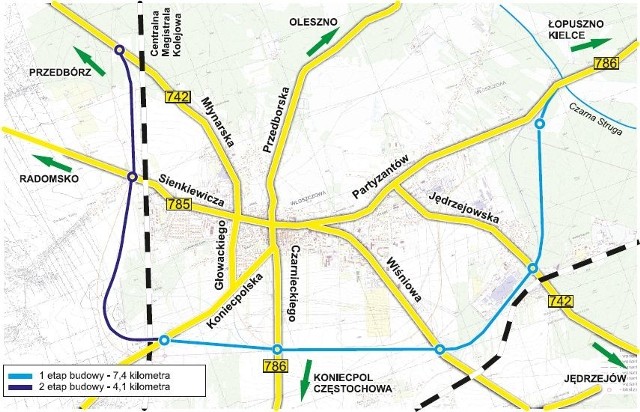   Brakuje sporo pieniędzy na budowę pierwszego etapu obwodnicy Włoszczowy o długości około 8 kilometrów. Czy zostanie skrócony?