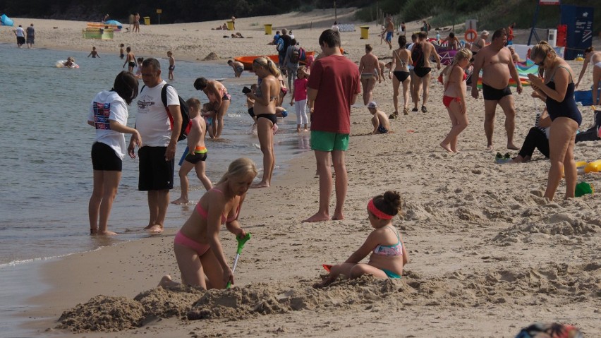 Tak we wtorek wyglądała plaża zachodnia w Kołobrzegu.