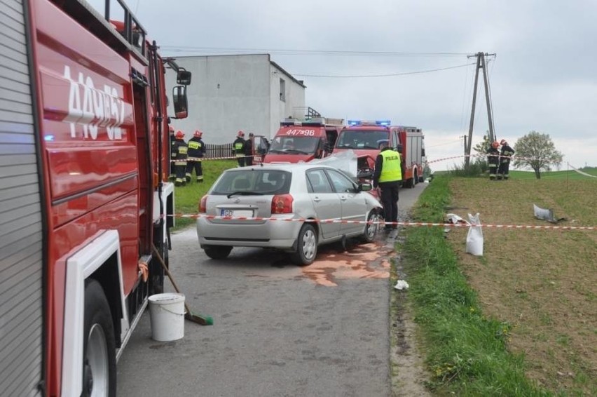Wypadek w Masłowie w gminie Przodkowo