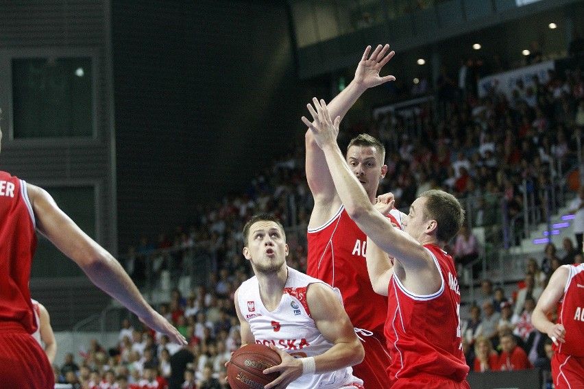 Koszykówka. Polska - Austria 90:85 w nowej hali w Lubinie [ZDJĘCIA]