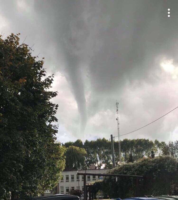 Tornado nad Nowym Dworem Gdańskim