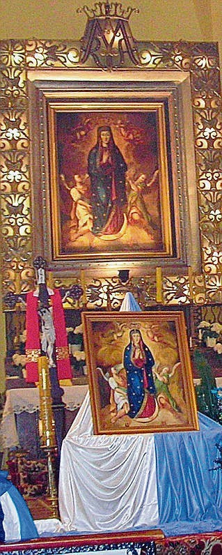 Matka Boża z Niegowici: oryginalny obraz w ołtarzu i jego kopia