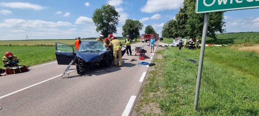 Owieczki. Groźny wypadek na trasie Białystok - Grajewo