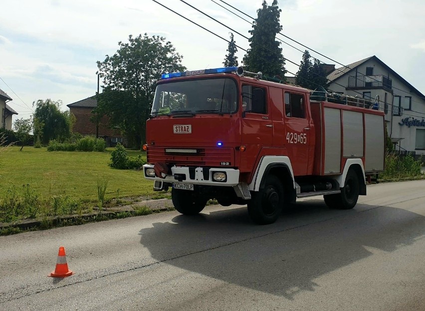 Podczas akcji w Alwerni doszło do nieszczęśliwego wypadku