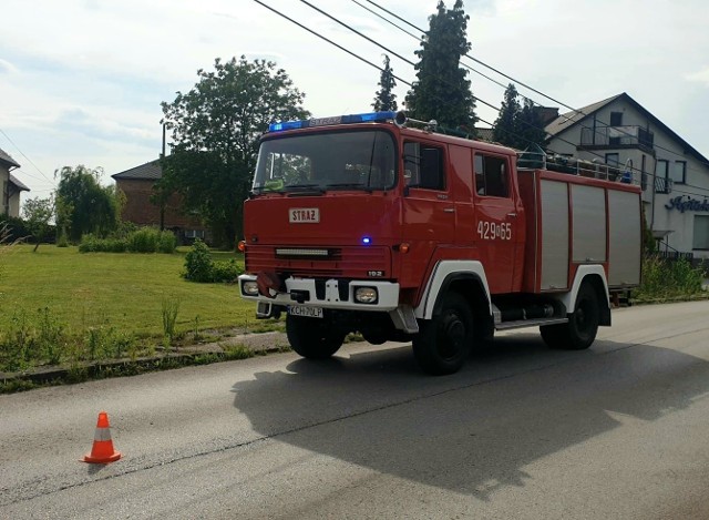 Podczas akcji w Alwerni doszło do nieszczęśliwego wypadku