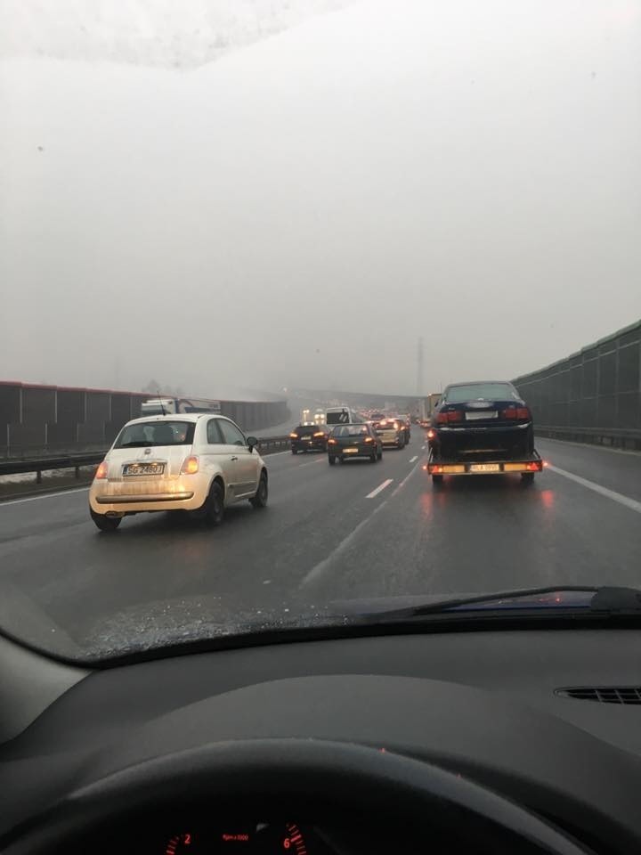 Wypadek na autostradzie A4