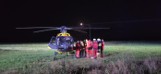 Wieczorna akcja ratownicza na jeziorze w Chycinie. Lądował śmigłowiec LPR