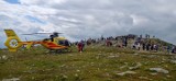 Ratownicy GOPR interweniowali na Babiej Górze. Turystka w wyniku upadku doznała urazu głowy